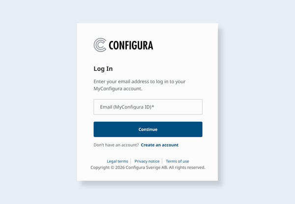 image of configuras new browser login