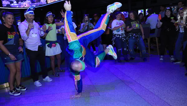 The dance floor was serving up some serious moves