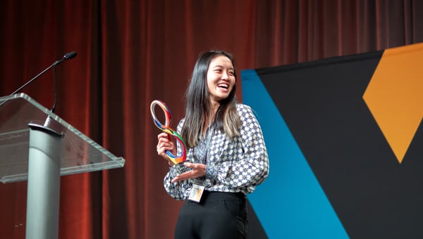 Maggie Chen Accepting Award