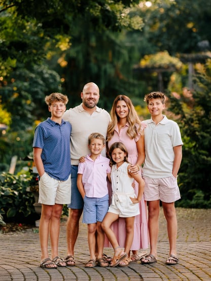 Brooke  with her family