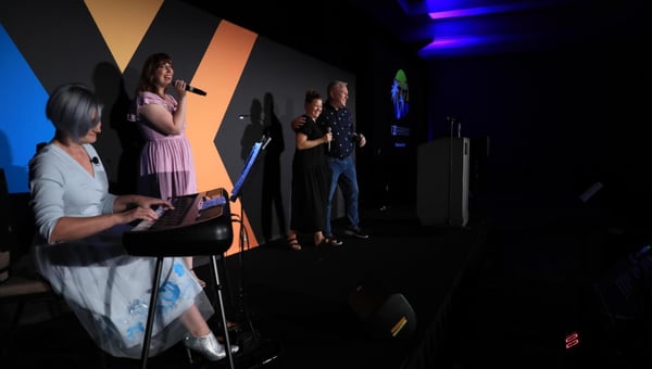 From left to right: Erin Corrill, Lauren Mixter, Maria Bällman, and Steven Dunn of OFS