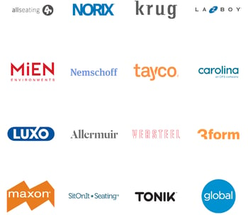 Logos of manufacturers using Configuas platform